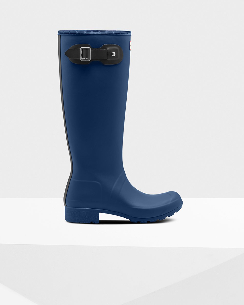 Hoge Regenlaarzen Dames - Hunter Original Tour Foldable - Donker Blauw - 30DEPQCMZ